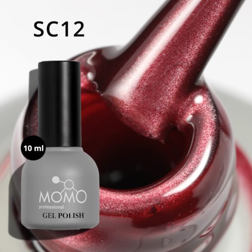Korean Cat Eye, Silky Cat Eye, Kedi Gözü Oje, SC12 Bordo, 10 ml - Görsel 5