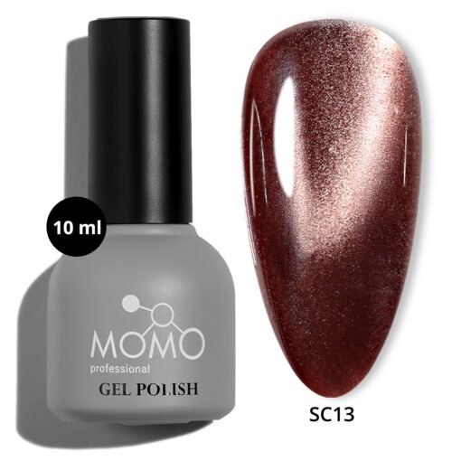 Korean Cat Eye, Silky Cat Eye, Kedi Gözü Oje, SC13 Kahverengi, 10 ml - Görsel 2