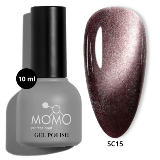 Korean Cat Eye, Silky Cat Eye, Kedi Gözü Oje, SC15 Bordo Mürdüm, 10 ml - Görsel 2