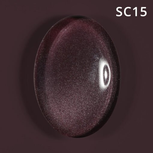 Korean Cat Eye, Silky Cat Eye, Kedi Gözü Oje, SC15 Bordo Mürdüm, 10 ml