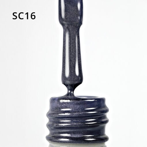 Korean Cat Eye, Silky Cat Eye, Kedi Gözü Oje, SC16 Lacivert, 10 ml - Görsel 6