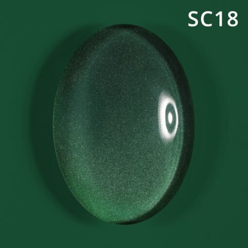 Korean Cat Eye, Silky Cat Eye, Kedi Gözü Oje, SC18 Zümrüt Yeşil, 10 ml